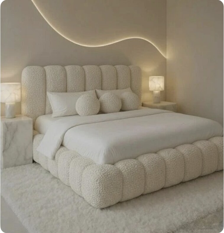 Cream Cube Ambassador bed